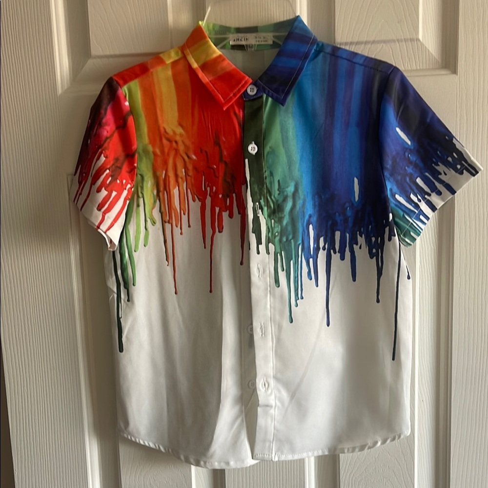 Colorful Drip Design Kids Shirt